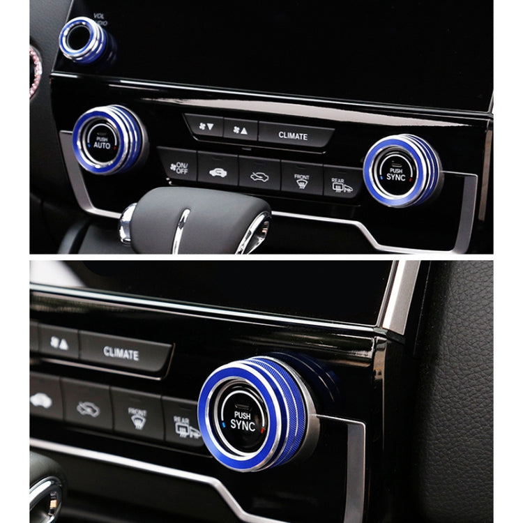 3 PCS Car Metal Air Conditioner Knob Case for Honda CR-V 2017-2021 (Blue) - free shipping - PMC TechLife - Order now!