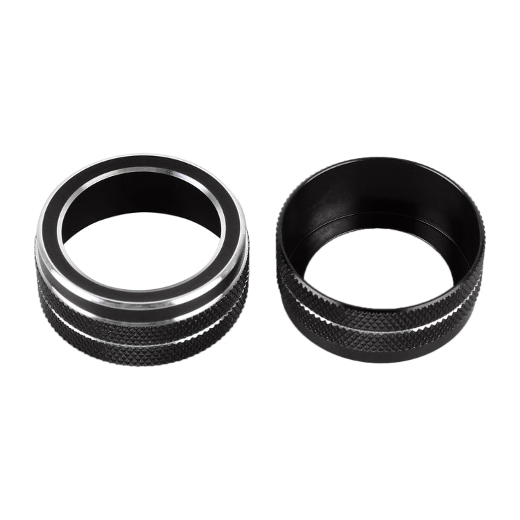 2 PCS Car Metal Air Conditioner Knob Case for Toyota Corolla / Levin / Allion / Yaris 2019-2021 (Black) - Decoration Rings by PMC TechLife | Online Shopping South Africa | PMC TechLife | Buy Now Pay Later Mobicred