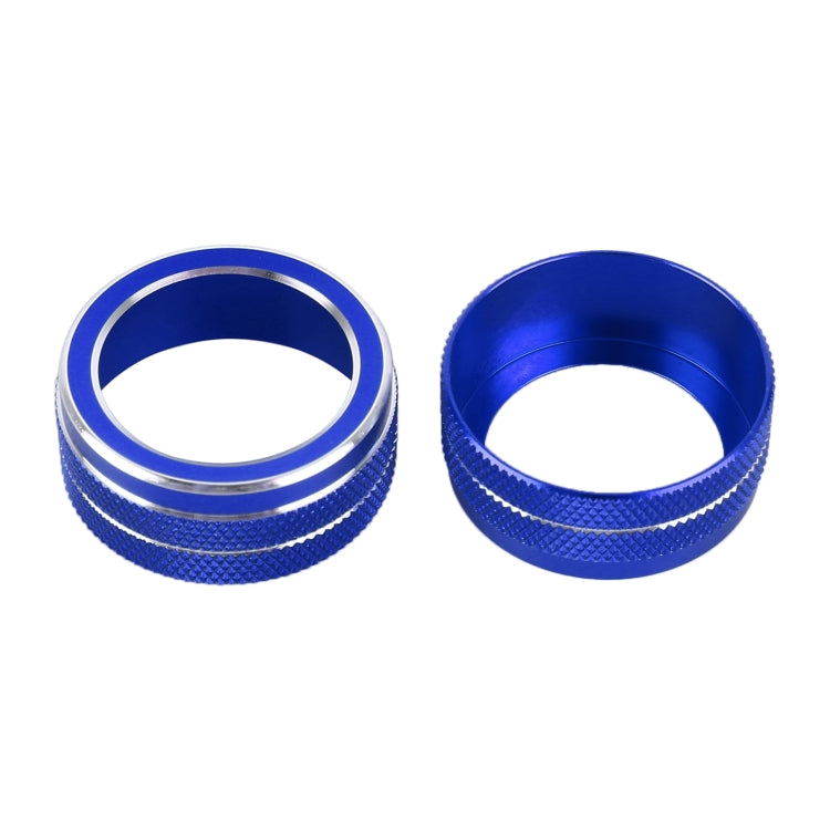 2 PCS Car Metal Air Conditioner Knob Case for Toyota Corolla / Levin / Allion / Yaris 2019-2021 (Blue) - free shipping - PMC TechLife - Order now!
