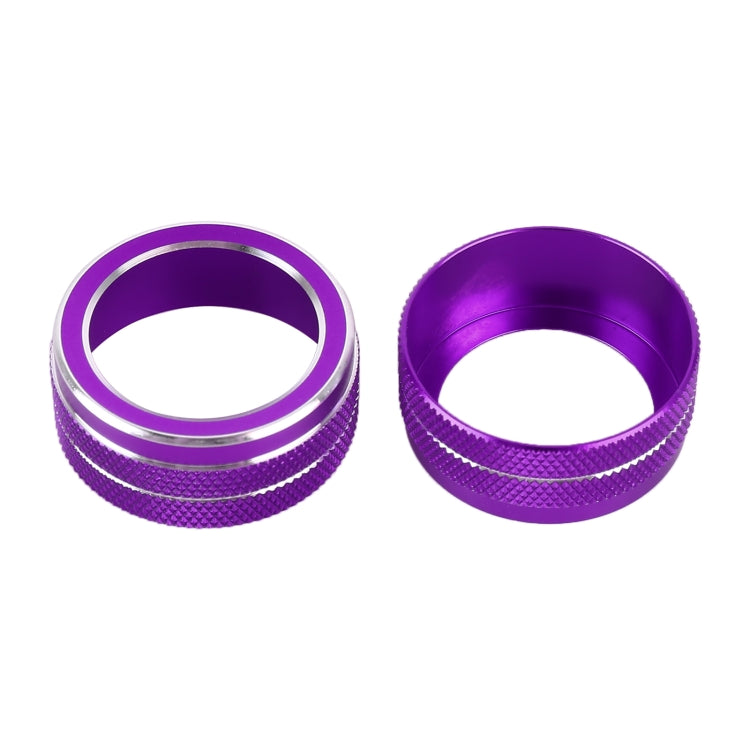 2 PCS Car Metal Air Conditioner Knob Case for Toyota Corolla / Levin / Allion / Yaris 2019-2021 (Purple) - Decoration Rings by PMC TechLife | Online Shopping South Africa | PMC TechLife | Buy Now Pay Later Mobicred