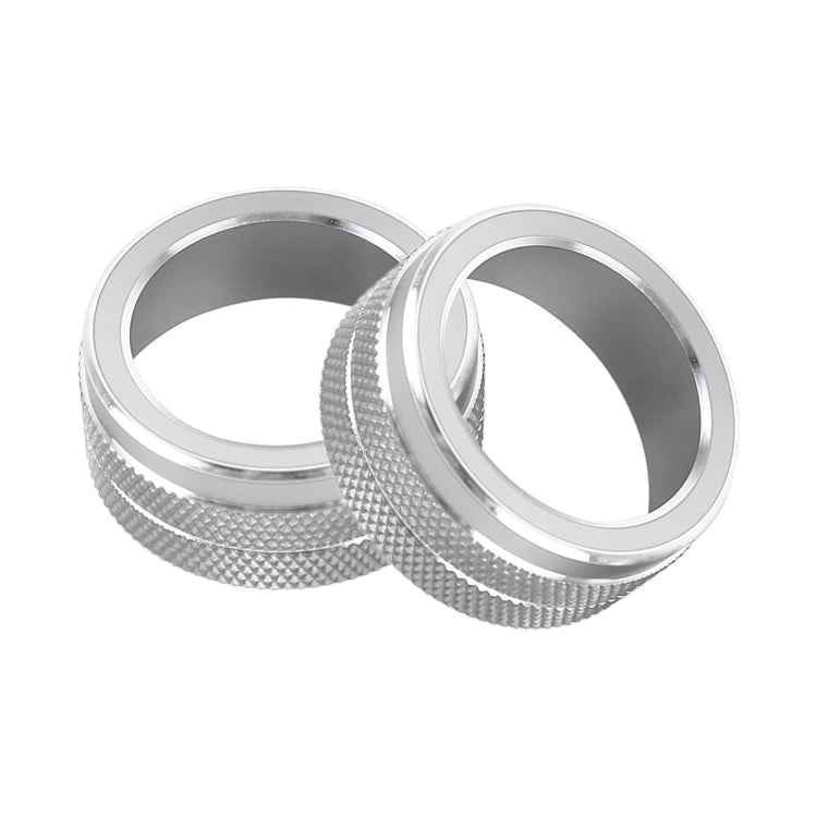 2 PCS Car Metal Air Conditioner Knob Case for Toyota Corolla / Levin / Allion / Yaris 2019-2021 (Silver) - free shipping - PMC TechLife - Order now!