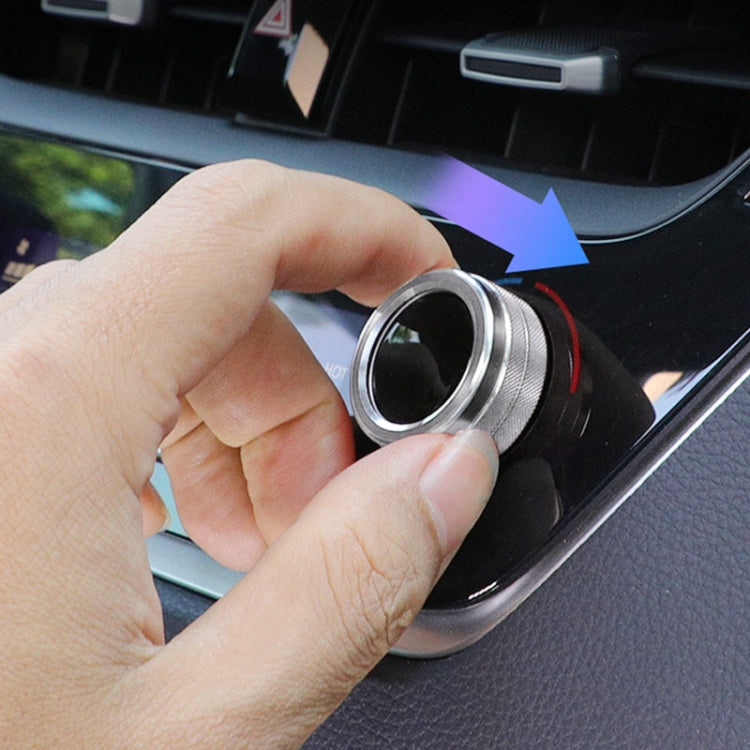 2 PCS Car Metal Air Conditioner Knob Case for Toyota Corolla / Levin / Allion / Yaris 2019-2021 (Silver) - free shipping - PMC TechLife - Order now!