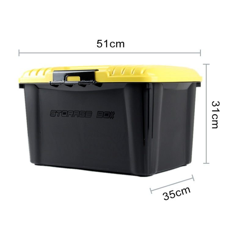 3R-2002 Car / Household Storage Box Sealed Box, Capacity: 40L(Yellow) - Stowing Tidying by 3R | Online Shopping South Africa | PMC TechLife | Buy Now Pay Later Mobicred
