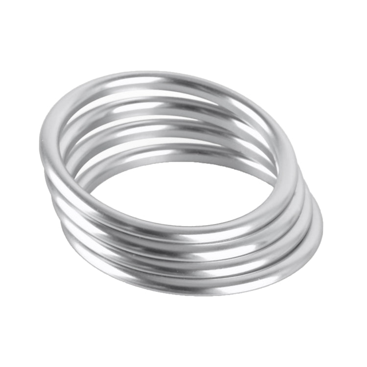 4 PCS / Set Air Conditioning Vent Metal Decorative Ring for Audi A1(Silver) - Decoration Rings by PMC Jewellery | Online Shopping South Africa | PMC Jewellery | Buy Now Pay Later Mobicred