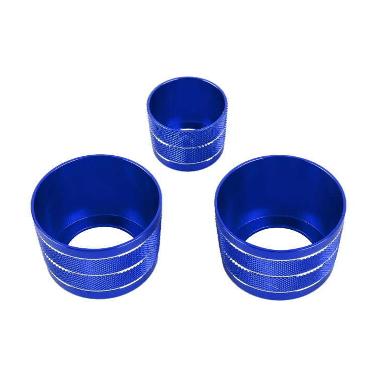 3 PCS / Set Air Conditioning Knob Metal Decorative Ring for BMW X3 / X4 / 5 Series / 7 Series / 6 Series GT (Blue) - Decoration Rings by PMC TechLife | Online Shopping South Africa | PMC TechLife | Buy Now Pay Later Mobicred