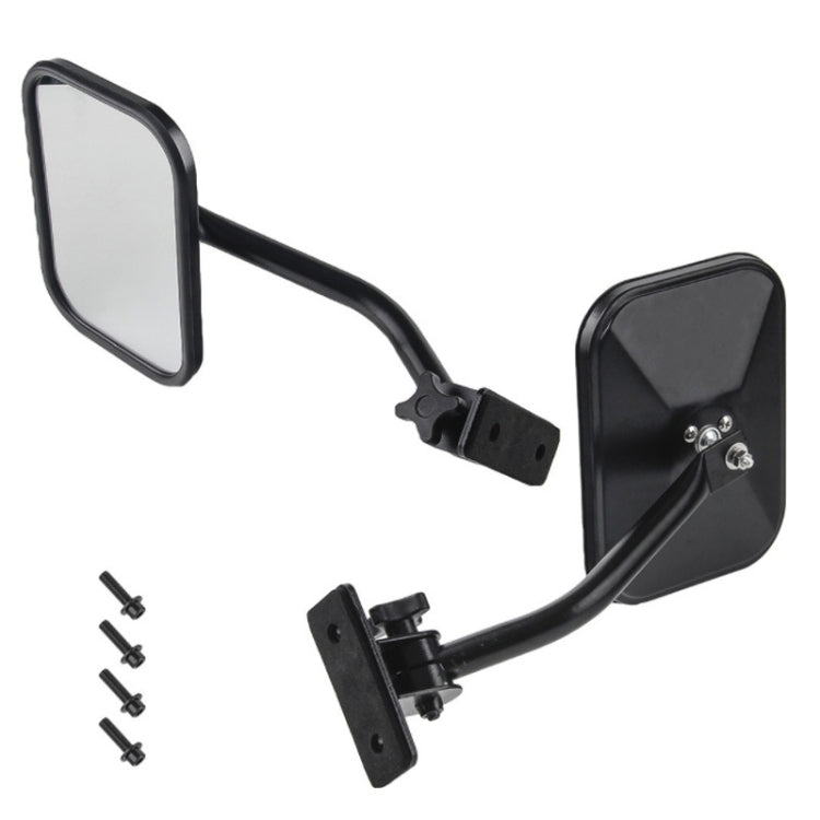 SF-JP-003 Pair  Car Side Door Rearview Mirror Adjustable Shape Angle Lens Blind Spot Exterior Mirror for Jeep Wrangler - Convex Mirror & Accessories by PMC TechLife | Online Shopping South Africa | PMC TechLife | Buy Now Pay Later Mobicred