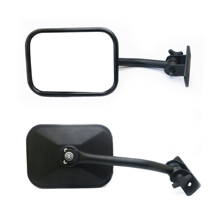 SF-JP-003 Pair  Car Side Door Rearview Mirror Adjustable Shape Angle Lens Blind Spot Exterior Mirror for Jeep Wrangler - Convex Mirror & Accessories by PMC TechLife | Online Shopping South Africa | PMC TechLife | Buy Now Pay Later Mobicred