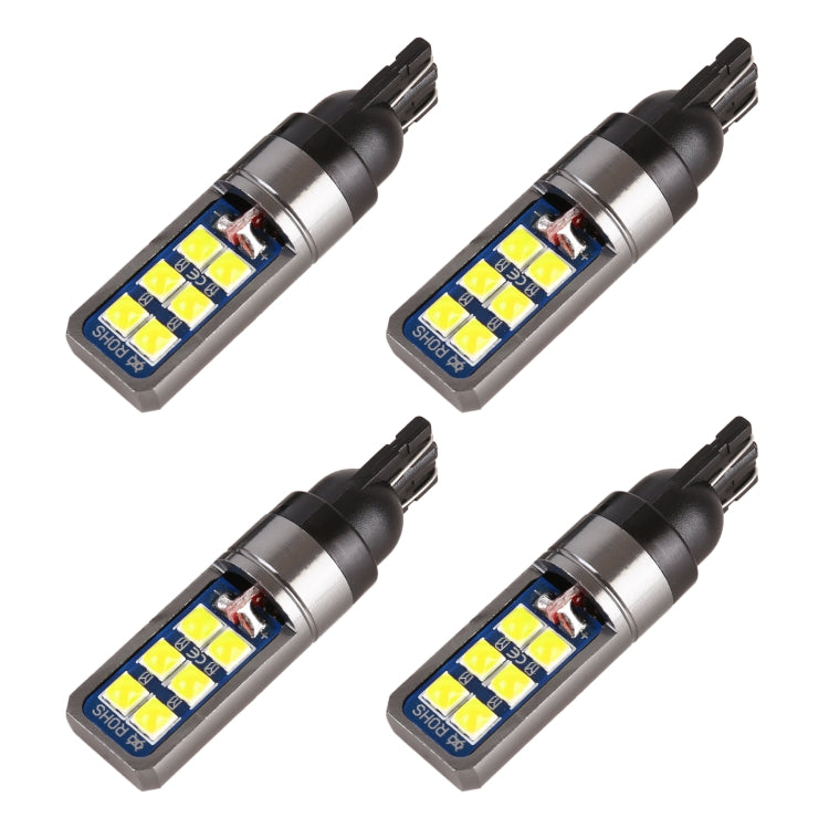 4 PCS T10 DC12V / 4W Car Clearance Light 12LEDs SMD-3030 Lamp Beads (White Light) - Clearance Lights by PMC TechLife | Online Shopping South Africa | PMC TechLife | Buy Now Pay Later Mobicred
