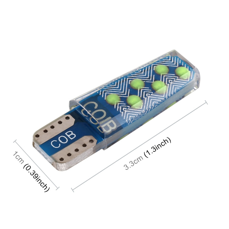 10 PCS T10 DC12V / 1.2W Car Clearance Light 12LEDs COB Lamp Beads (Ice Blue Light) - Clearance Lights by PMC TechLife | Online Shopping South Africa | PMC TechLife | Buy Now Pay Later Mobicred