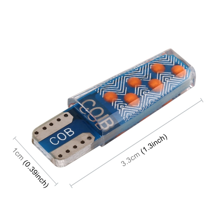 10 PCS T10 DC12V / 1.2W Car Clearance Light 12LEDs COB Lamp Beads (Pink Light) - Clearance Lights by PMC TechLife | Online Shopping South Africa | PMC TechLife | Buy Now Pay Later Mobicred