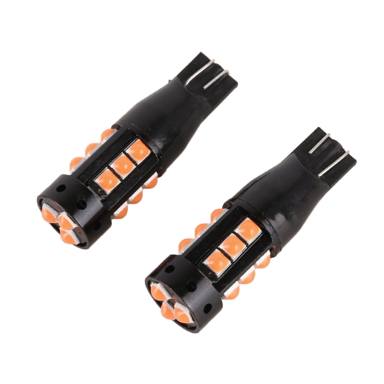 2 PCS T10 DC12V / 6.5W Car Clearance Light 15LEDs SMD-3030 Lamp Beads (Pink Light) - Clearance Lights by PMC TechLife | Online Shopping South Africa | PMC TechLife | Buy Now Pay Later Mobicred