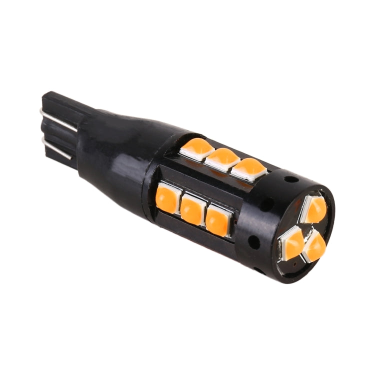 2 PCS T10 DC12V / 6.5W Car Clearance Light 15LEDs SMD-3030 Lamp Beads (Yellow Light) - Clearance Lights by PMC TechLife | Online Shopping South Africa | PMC TechLife | Buy Now Pay Later Mobicred