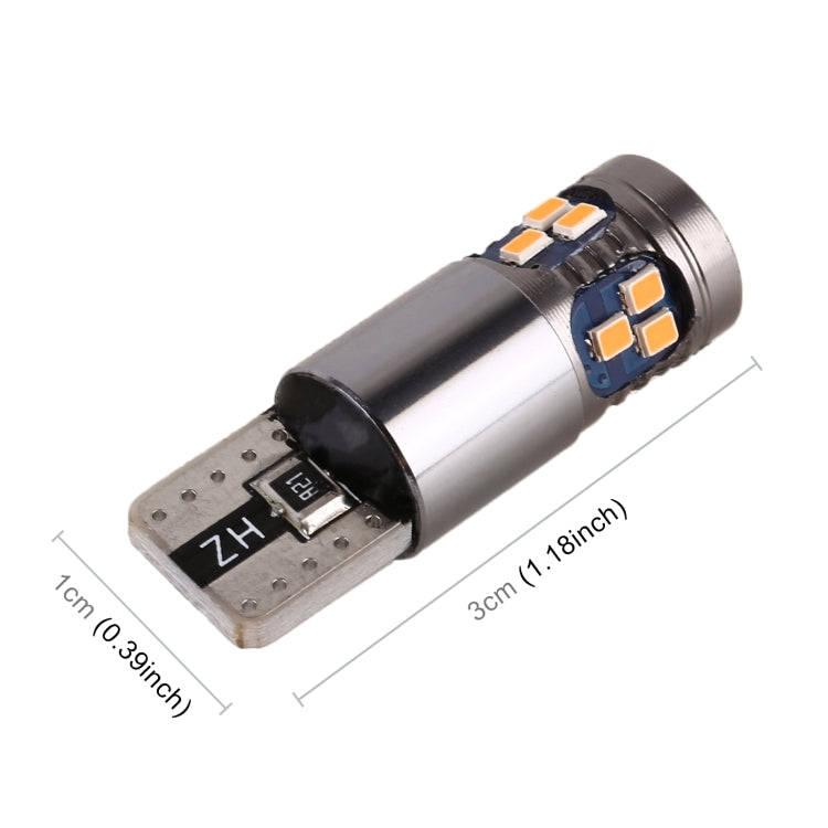 4 PCS T10 DC12V / 2.5W Car Clearance Light 18LEDs SMD-3020 Lamp Beads(Yellow Light) - Clearance Lights by PMC TechLife | Online Shopping South Africa | PMC TechLife | Buy Now Pay Later Mobicred