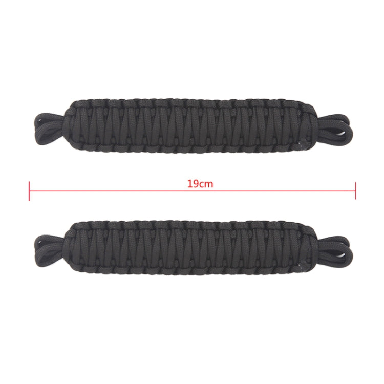 Pair Car Door Limit Braided Rope Strap for Jeep Wrangler (Black) - Other Tools by PMC TechLife | Online Shopping South Africa | PMC TechLife | Buy Now Pay Later Mobicred