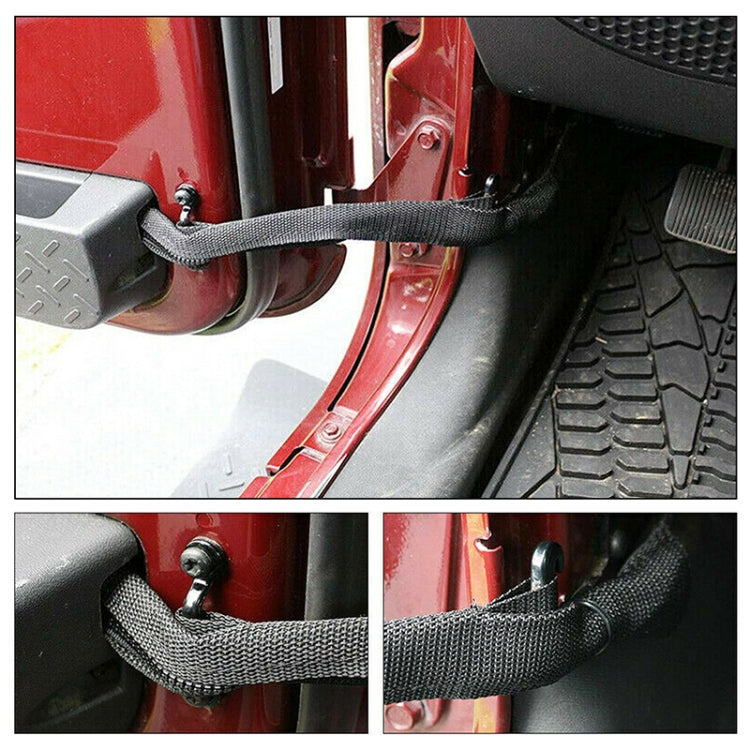 Car Long Door Limit Braided Rope Strap for Jeep Wrangler (Red) - Other Tools by PMC TechLife | Online Shopping South Africa | PMC TechLife | Buy Now Pay Later Mobicred
