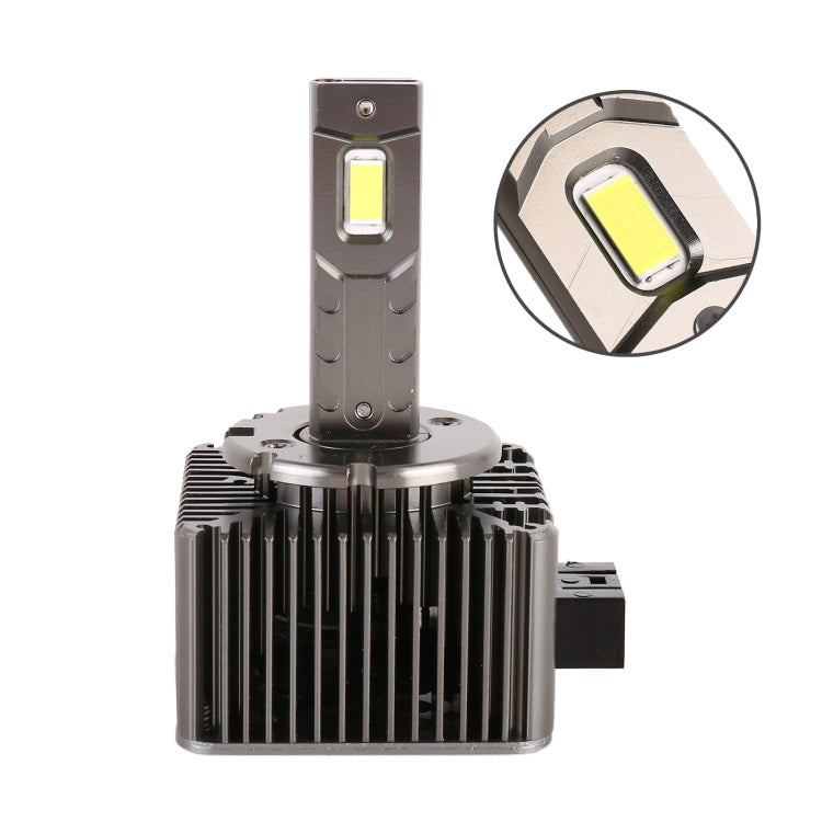 1 Pair D Series D1 Car HID Ballast to LED Headlight DC12V 35W 6000K 7000LM, 7040 Lamp Bead - LED Headlamps by PMC TechLife | Online Shopping South Africa | PMC TechLife | Buy Now Pay Later Mobicred