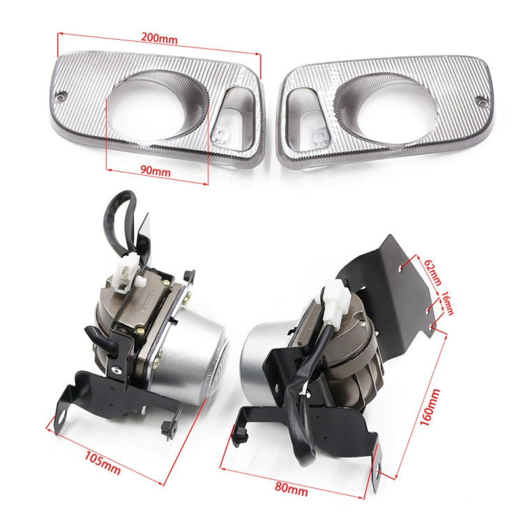 1 Pair Car Modified Front Fog Light for Honda Civic 1992-1995 (White Light) - Fog / Driving Lights by PMC TechLife | Online Shopping South Africa | PMC TechLife | Buy Now Pay Later Mobicred
