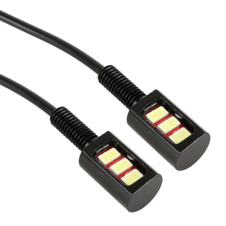 1 Pair DC12V 0.4W 3LEDs SMD-5630 Car / Motorcycle License Plate Light, Cable Length: 27cm (Green Light) - License Plate Lights by PMC TechLife | Online Shopping South Africa | PMC TechLife | Buy Now Pay Later Mobicred