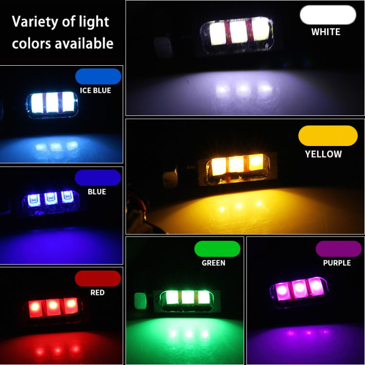 1 Pair DC12V 0.4W 3LEDs SMD-5630 Car / Motorcycle License Plate Light, Cable Length: 27cm (Green Light) - License Plate Lights by PMC TechLife | Online Shopping South Africa | PMC TechLife | Buy Now Pay Later Mobicred