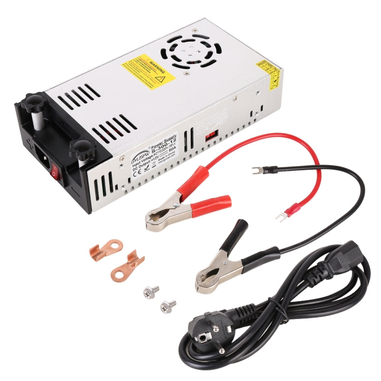 S-300-12 DC12V 300W 25A DIY Regulated DC Switching Power Supply Power Step-down Transformer with Clip, EU Plug - free shipping - PMC TechLife - Order now!