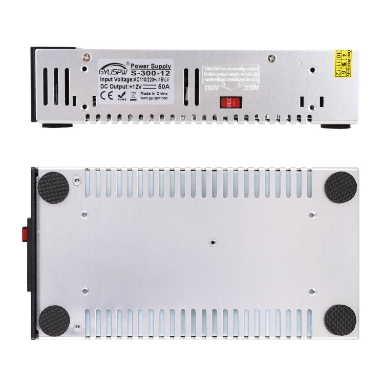 S-300-12 DC12V 300W 25A DIY Regulated DC Switching Power Supply Power Step-down Transformer with Clip, UK Plug - Step-down Transformer by PMC TechLife | Online Shopping South Africa | PMC TechLife | Buy Now Pay Later Mobicred
