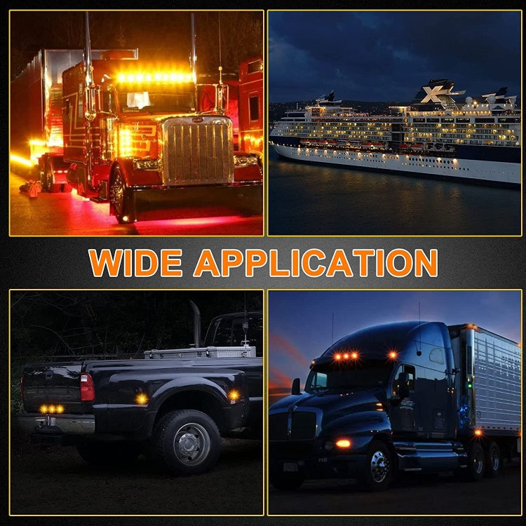 10 PCS MK-019 Car / Truck 6LEDs Side Marker Indicator Lights Bulb Lamp (Red Light) - Clearance Lights by PMC TechLife | Online Shopping South Africa | PMC TechLife | Buy Now Pay Later Mobicred