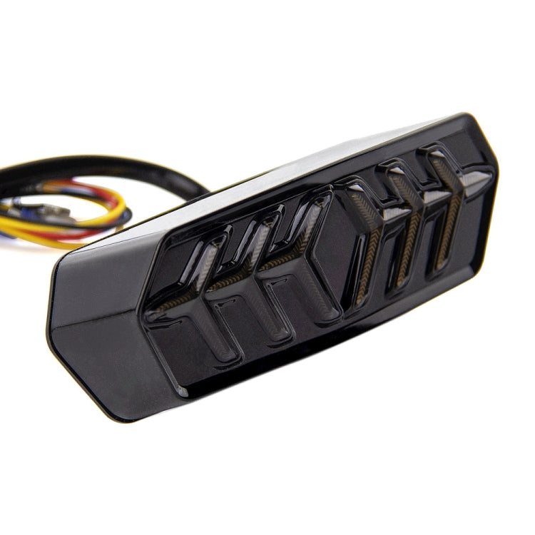 2 PCS KC670 Motorcycle Integrated Flashing Turn Signal Brake Tail Light for Honda MSX125 CBR650F CTX700(Transparent Black) - Signal Lights by PMC TechLife | Online Shopping South Africa | PMC TechLife | Buy Now Pay Later Mobicred