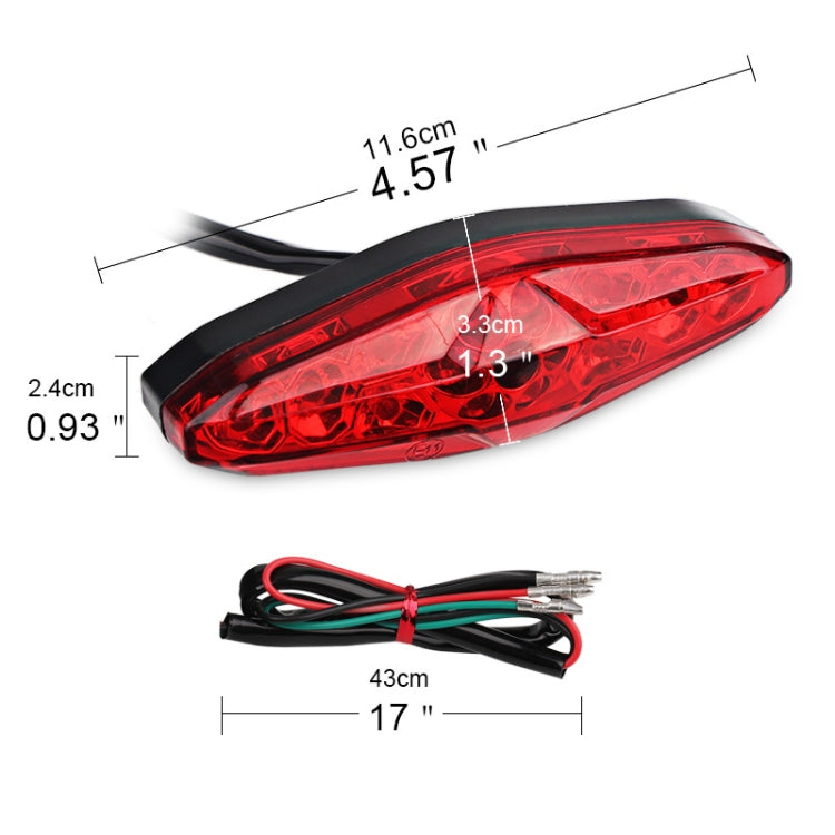 2 PCS KC-WD-NEW-3X Motorcycle LED Brake Light Running Lamp (Transparent Black) - Signal Lights by PMC TechLife | Online Shopping South Africa | PMC TechLife | Buy Now Pay Later Mobicred