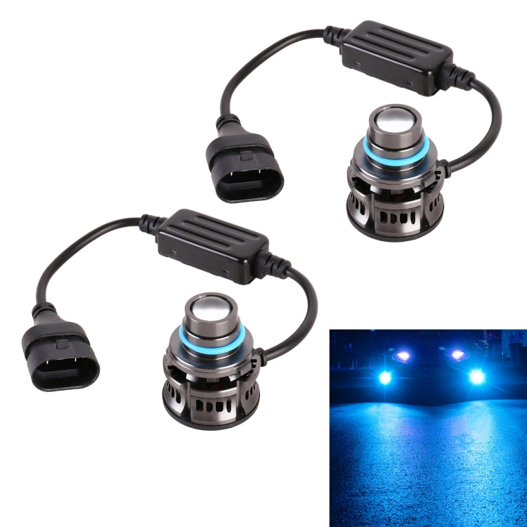 1 Pair 9006 27W / DC12V Car Aluminum Alloy LED Headlight (Blue Light) - LED Headlamps by PMC TechLife | Online Shopping South Africa | PMC TechLife | Buy Now Pay Later Mobicred