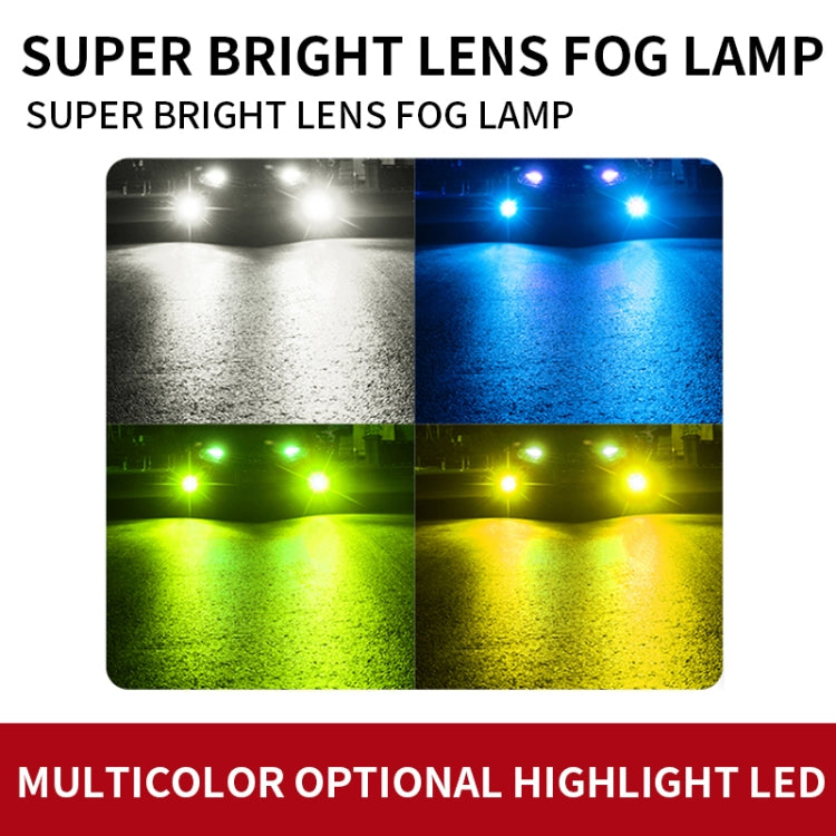 1 Pair H7 27W / DC12V Car Aluminum Alloy Flashing LED Headlight (Lime Green) - LED Headlamps by PMC TechLife | Online Shopping South Africa | PMC TechLife | Buy Now Pay Later Mobicred