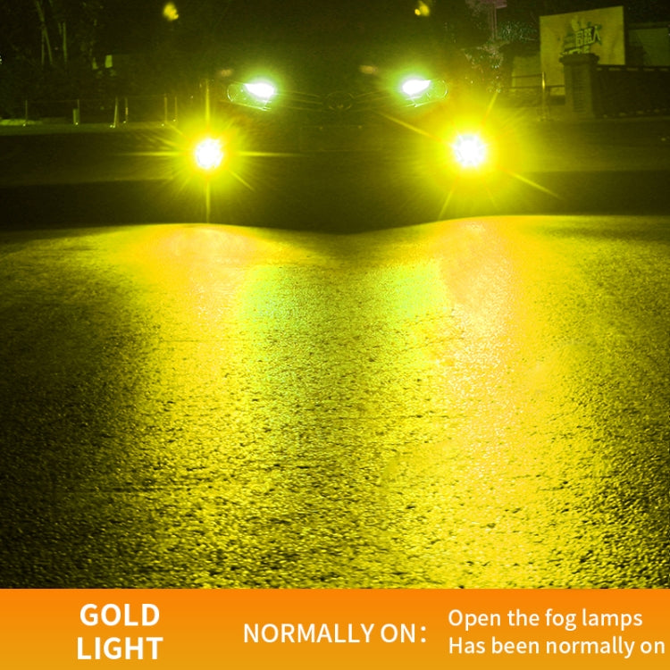1 Pair H11 27W / DC12V Car Aluminum Alloy Flashing LED Headlight (Gold Light) - LED Headlamps by PMC TechLife | Online Shopping South Africa | PMC TechLife | Buy Now Pay Later Mobicred