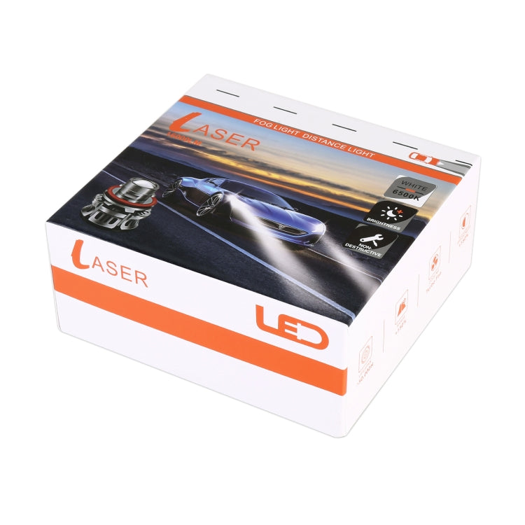 1 Pair H11 27W / DC12V Car Aluminum Alloy Flashing LED Headlight (Gold Light) - LED Headlamps by PMC TechLife | Online Shopping South Africa | PMC TechLife | Buy Now Pay Later Mobicred
