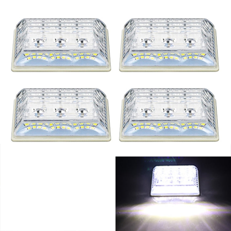 4 PCS ZS-6001 DC24V Car / Truck Side Marker Indicator Lights Bulb Lamp (White Light) - Clearance Lights by PMC TechLife | Online Shopping South Africa | PMC TechLife | Buy Now Pay Later Mobicred
