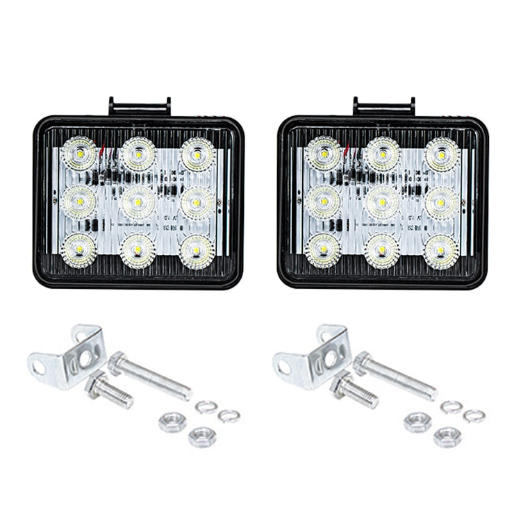 2 PCS ZS-7013 3 inch 9LEDs Strobe Waterproof Car / Truck Warning Light (White Light) - Warning Lights by PMC TechLife | Online Shopping South Africa | PMC TechLife | Buy Now Pay Later Mobicred