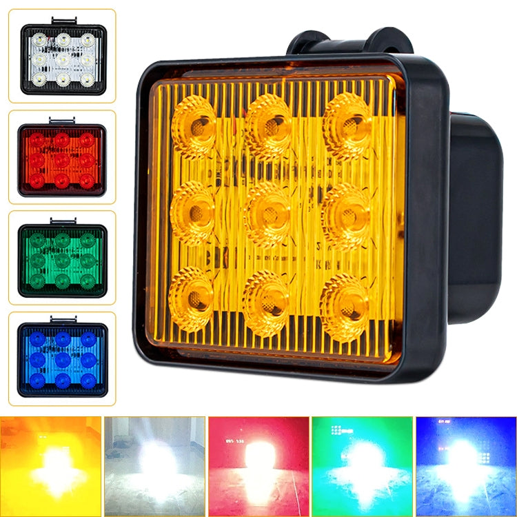2 PCS ZS-7013 3 inch 9LEDs Strobe Waterproof Car / Truck Warning Light (Yellow Light) - Warning Lights by PMC TechLife | Online Shopping South Africa | PMC TechLife | Buy Now Pay Later Mobicred