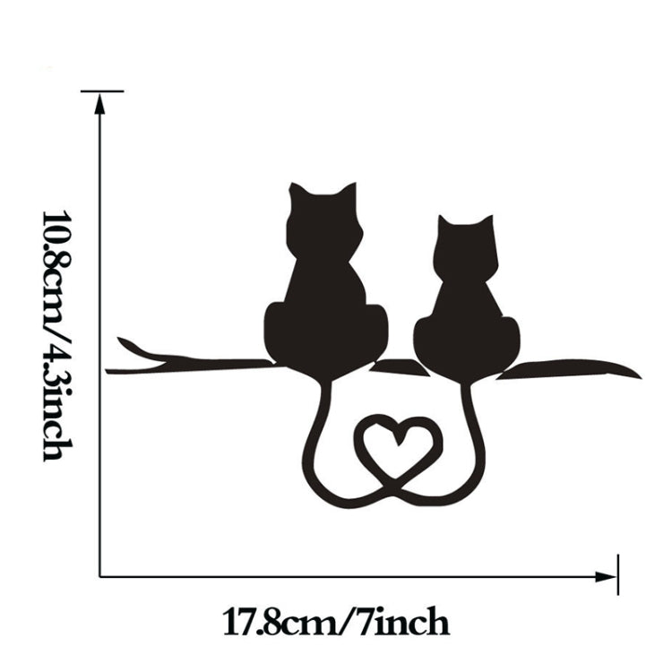 20 PCS Car Body Bumper Cat Vinyl Decal Window Sticker, Size: 17.8x10.8cm (Black) - free shipping - PMC TechLife - Order now!