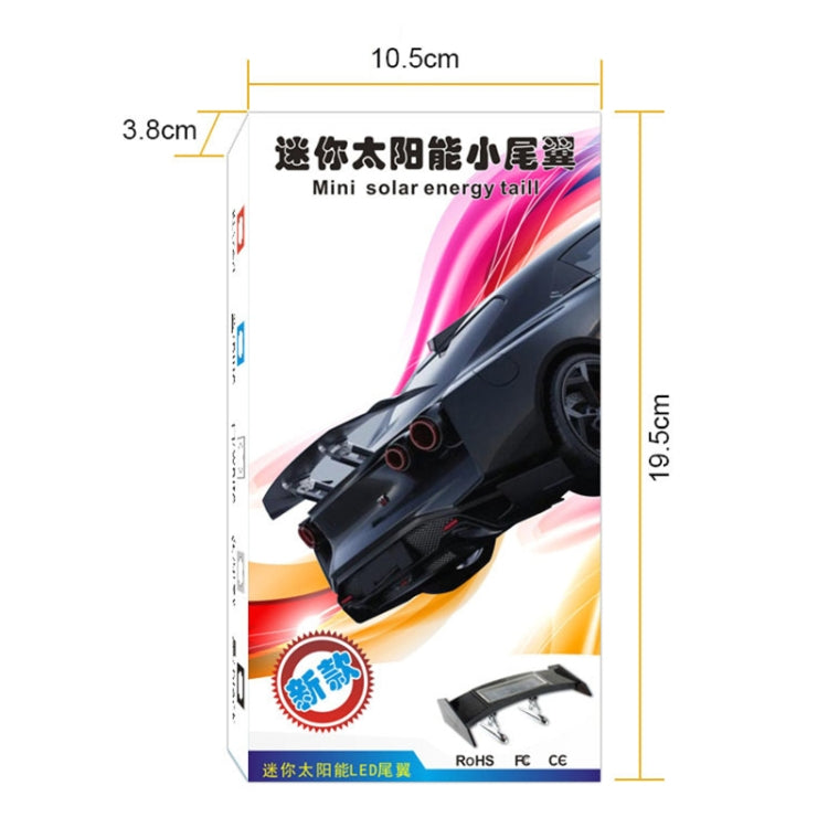 Car Mini Rear Wing with Light Solar Anti-collision Tail Light - Warning Lights by PMC TechLife | Online Shopping South Africa | PMC TechLife | Buy Now Pay Later Mobicred