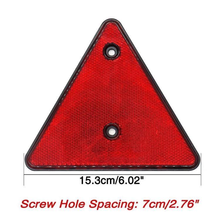 5 PCS MK-292 Trucks Trailers RV IP67 Waterproof Triangular Red Reflector - Reflective Material by PMC Jewellery | Online Shopping South Africa | PMC Jewellery | Buy Now Pay Later Mobicred
