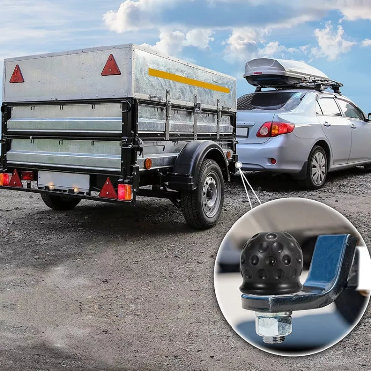 2 in 1 / Set Car Truck Tow Ball Cover Cap Towing Hitch Trailer Towball Protection - Towing Bars by PMC TechLife | Online Shopping South Africa | PMC TechLife | Buy Now Pay Later Mobicred