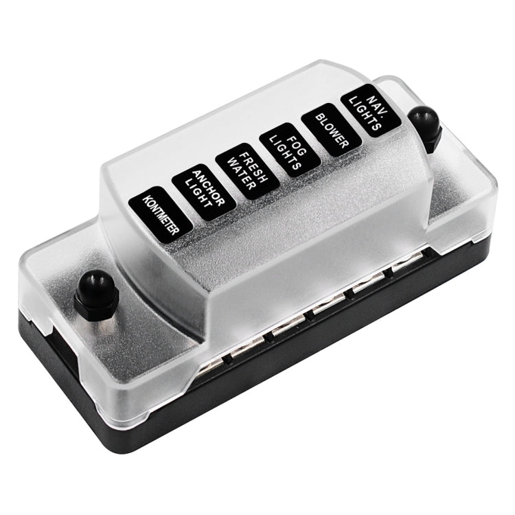 CS-978A1 FB1901 1 In 6 Out Independent Positive Negative Fuse Box without Fuse Piece for Auto Car Truck Boat - free shipping - PMC TechLife - Order now!