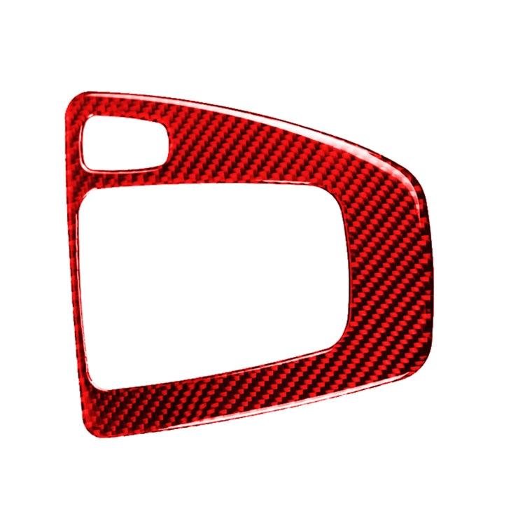 For BMW 3 Series E90 Carbon Fiber Car Gear Position Panel Decorative Sticker,Right Drive (Red) - Car Interior Mouldings by PMC TechLife | Online Shopping South Africa | PMC TechLife | Buy Now Pay Later Mobicred
