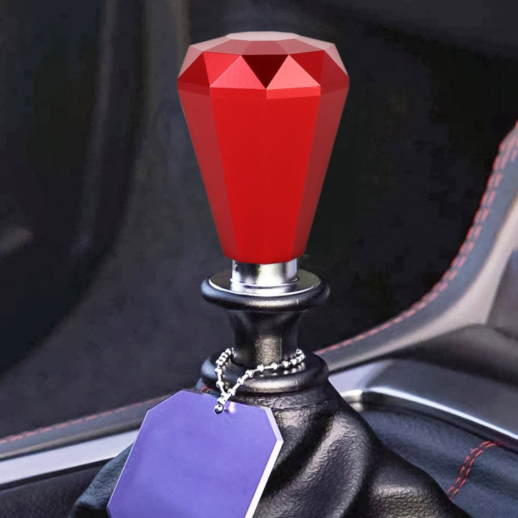 Universal Car Diamond Shape Metal Gear Shift Knob (Red) - Shift Knob by PMC TechLife | Online Shopping South Africa | PMC TechLife | Buy Now Pay Later Mobicred