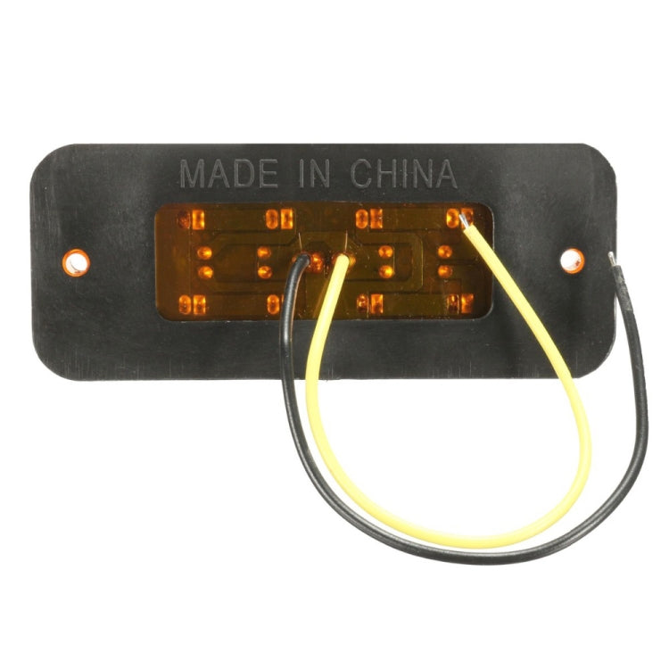 4 PCS 10-30V 8LED Car Tail Light Side Lamp (Yellow Light) - Warning Lights by PMC TechLife | Online Shopping South Africa | PMC TechLife | Buy Now Pay Later Mobicred