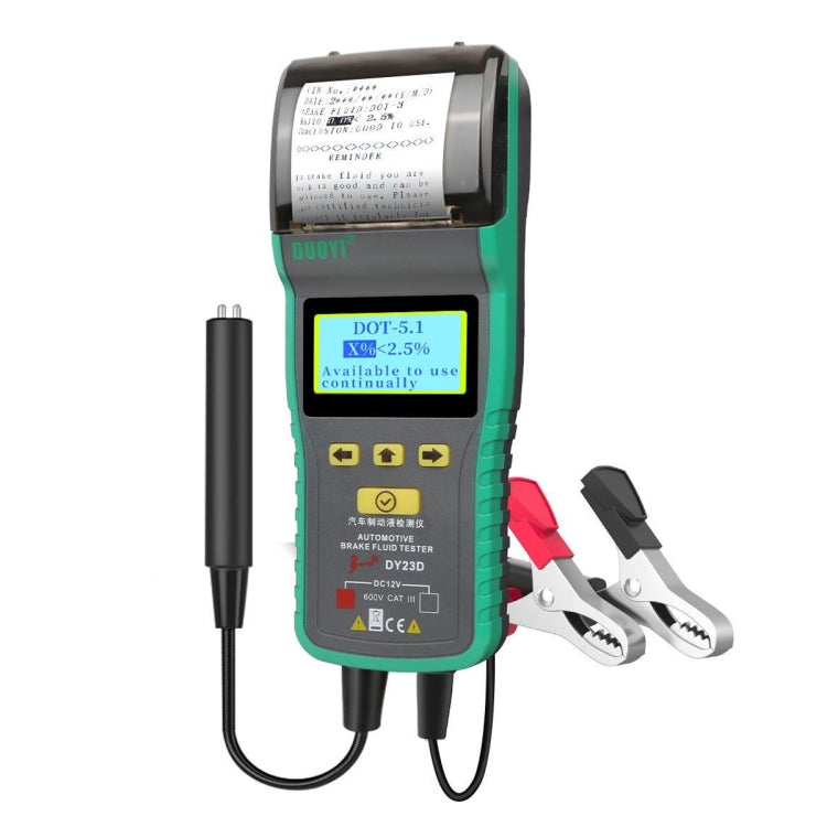 DUOYI DY23D Car Brake Fluid Detection Pen with Print Function - Electronic Test by DUOYI | Online Shopping South Africa | PMC TechLife | Buy Now Pay Later Mobicred