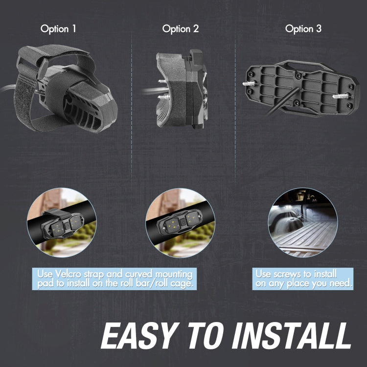 For UTV ATV Polaris RZR Golf Cart Motorcycle LED Guard Bar Light - Headlights by PMC TechLife | Online Shopping South Africa | PMC TechLife | Buy Now Pay Later Mobicred