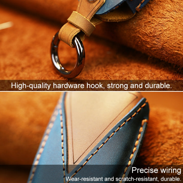 For Chevrolet Car Cowhide Leather Key Protective Cover Key Case, Five Keys Version (Brown) - Car Key Cases by PMC Jewellery | Online Shopping South Africa | PMC Jewellery | Buy Now Pay Later Mobicred