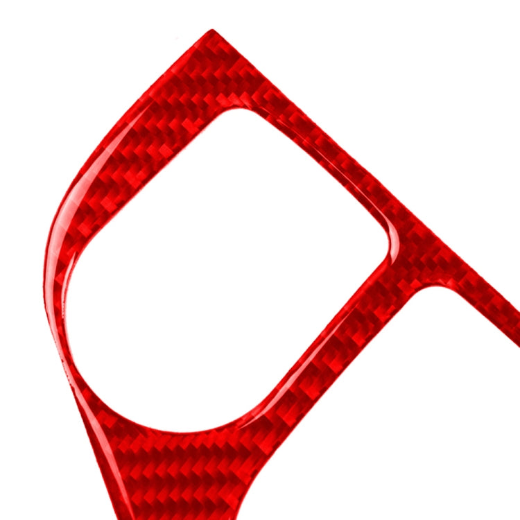 Car Carbon Fiber Gear Panel Decorative Sticker for Infiniti Q50 2014-2020, Right Drive (Red) - Steering Wheel Accessories by PMC TechLife | Online Shopping South Africa | PMC TechLife | Buy Now Pay Later Mobicred