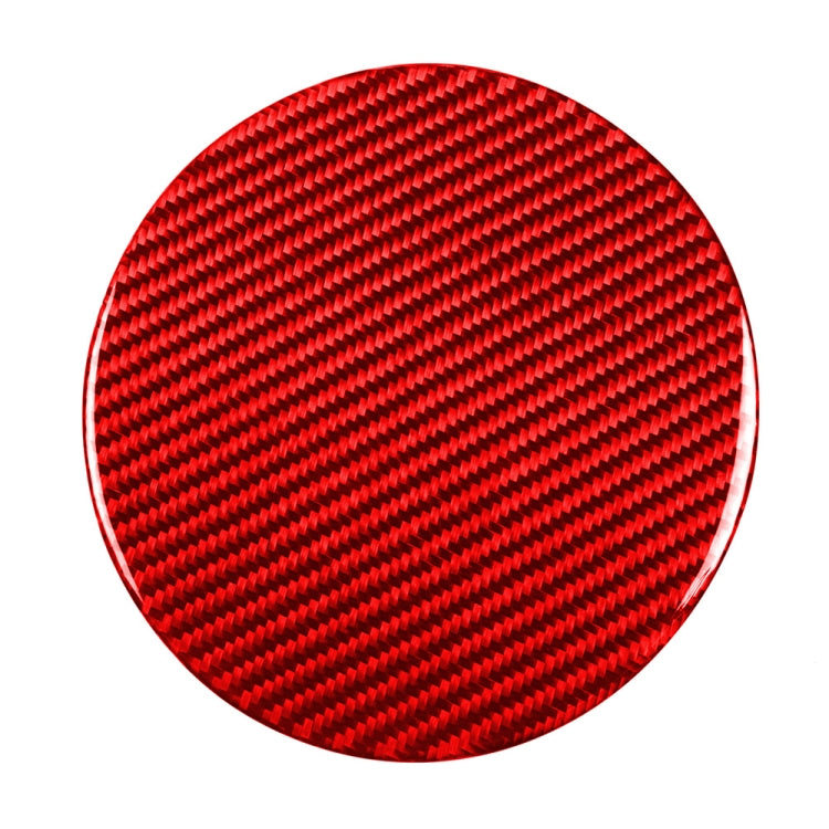 Car Carbon Fiber Fuel Tank Cap Decorative Sticker for Nissan 370Z / Z34 2009-, Left and Right Drive Universal (Red) - Car Interior Mouldings by PMC TechLife | Online Shopping South Africa | PMC TechLife | Buy Now Pay Later Mobicred