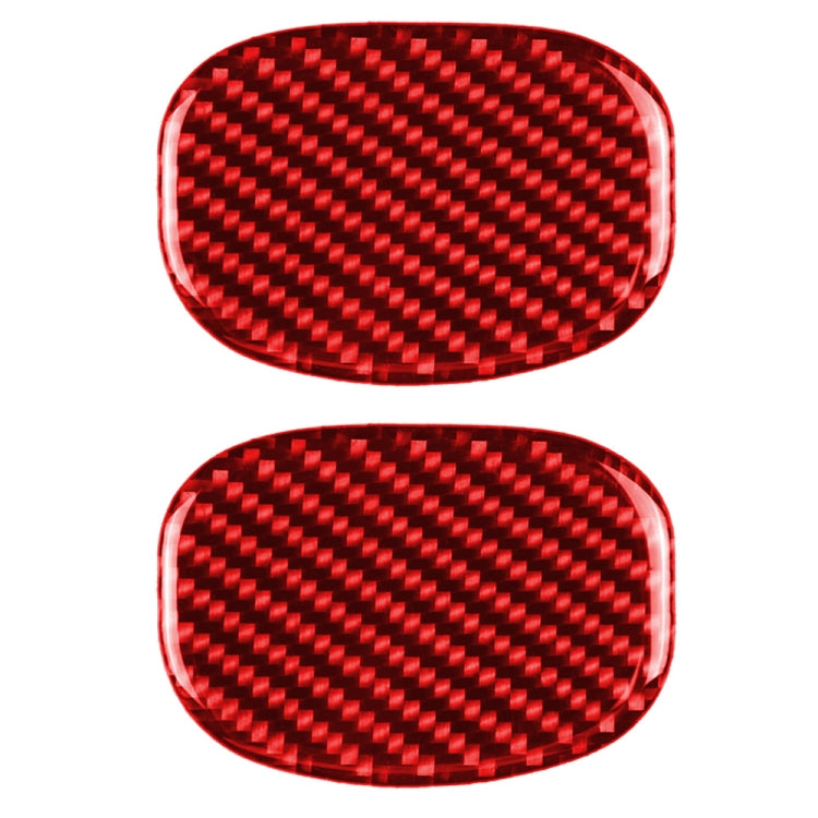 Car Carbon Fiber Seat Back Handle Decorative Sticker for BMW Mini One Cooper F55 F56, Left and Right Drive Universal (Red) - Car Interior Mouldings by PMC TechLife | Online Shopping South Africa | PMC TechLife | Buy Now Pay Later Mobicred