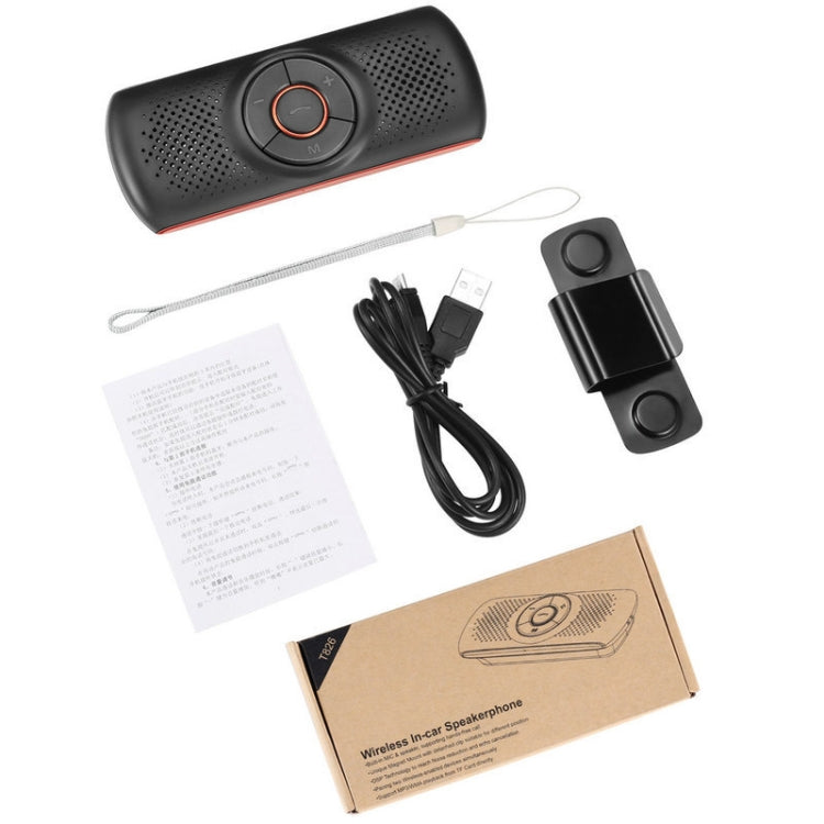 T826 Car Bluetooth Wireless MP3 Player FM Player for Sun Visor - Bluetooth Car Kits by PMC TechLife | Online Shopping South Africa | PMC TechLife | Buy Now Pay Later Mobicred